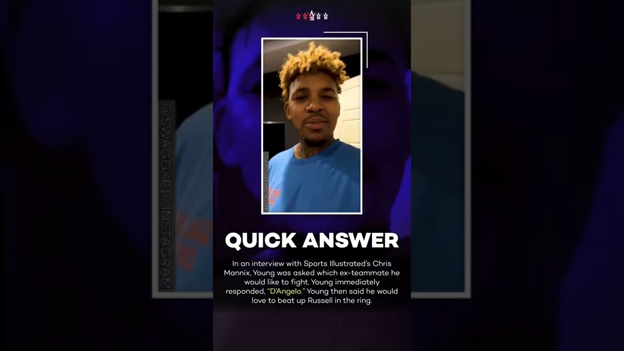 Nick Young and D'Angleo Russell Are Still Beefing! #shorts