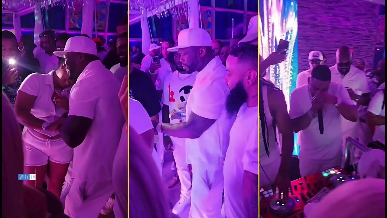 50 Cent And Nelly Pull Up On Club And Throwing Money On Dancers 'Tycoon Weekend Continues'