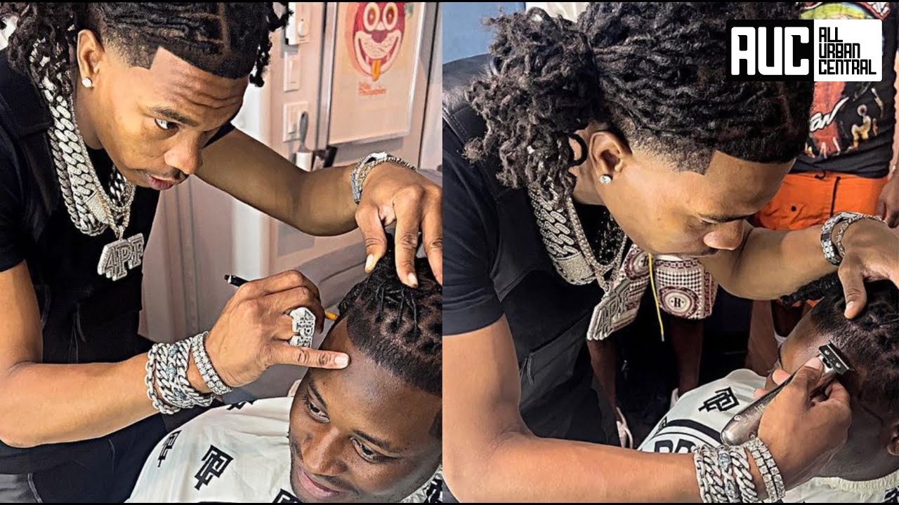 Lil Baby Gives Homie A Perfect Line Up With A Pencil Shows Off His ...