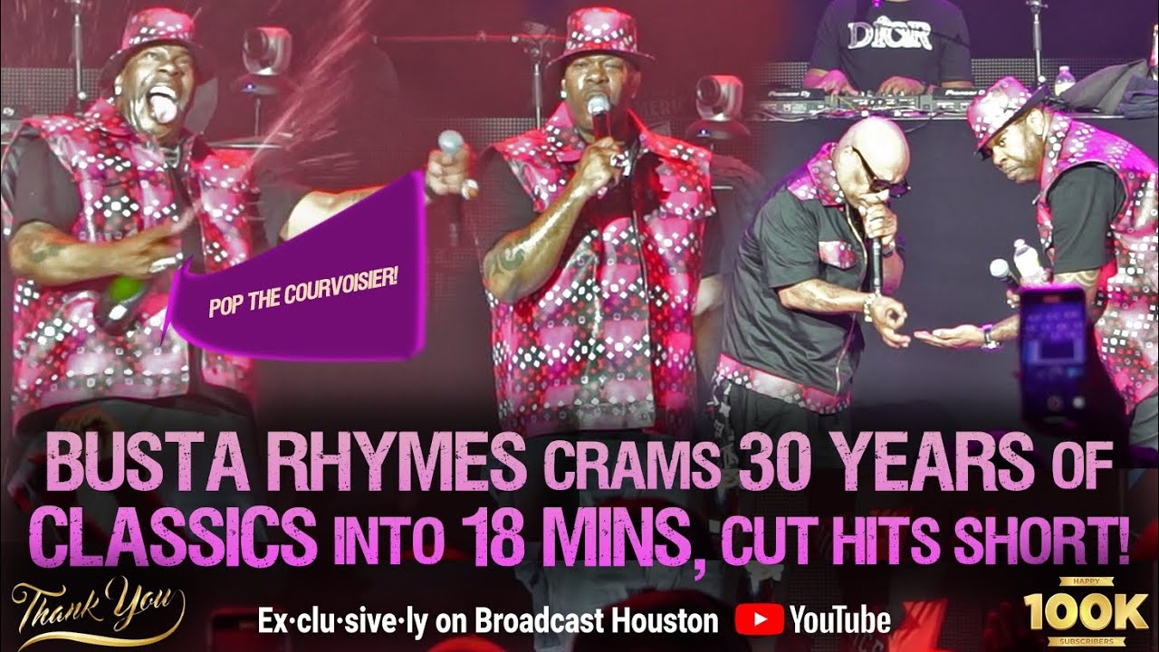 BUSTA RHYMES Shows BONE THUGS & TWISTA the ORIGINAL FAST RAPPER GOAT Acapella @ Rock The Bells 2022