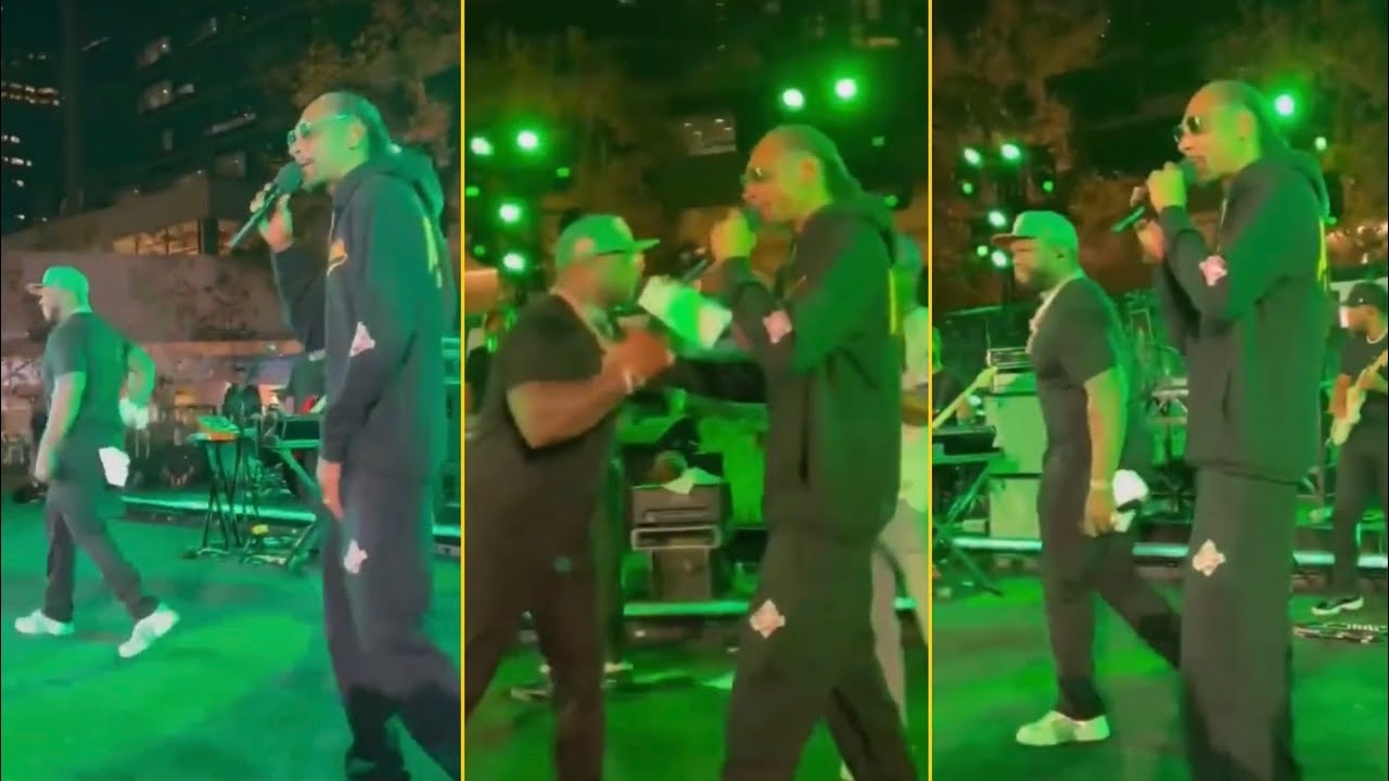 50 Cent Brings Out Snoop Dogg During The Show In L.A ‘Cali Knows Who Is The Real King’