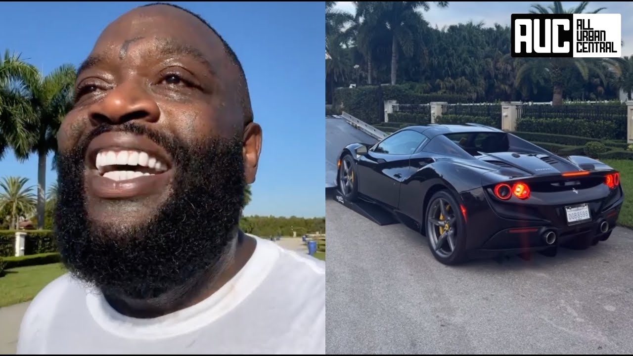 Rick Ross Spoils Himself Gets A $2M Ferrari Delivered To His Estate