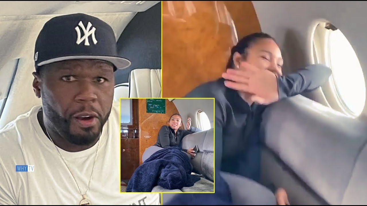 50 Cent Clowning His Girlfriend Cuban Link In His Private Jet 'Cuban Got Trolled'