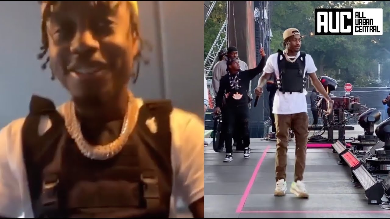 Lil Tjay Wears A Bullet Proof Vest To Rolling Loud Aint Taking No Chances