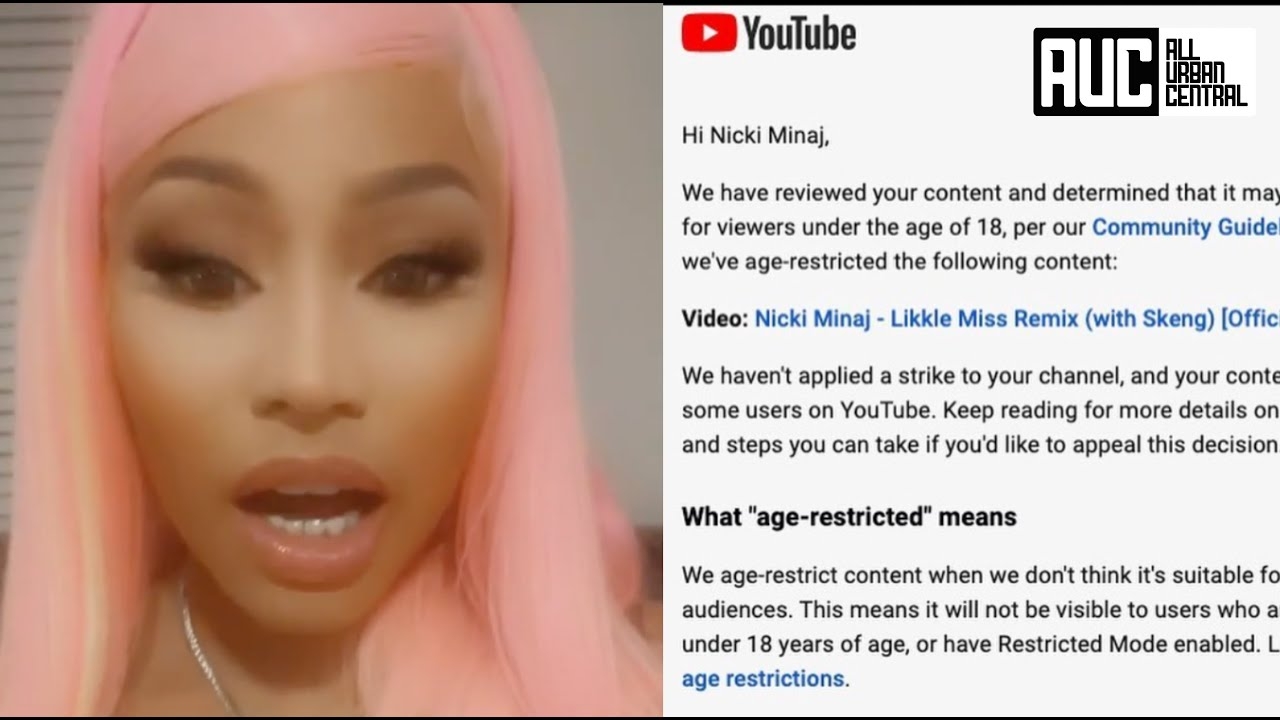 Nicki Mianj Goes Off After YouTube Tries To Terminate Her Channel Over Community Strike