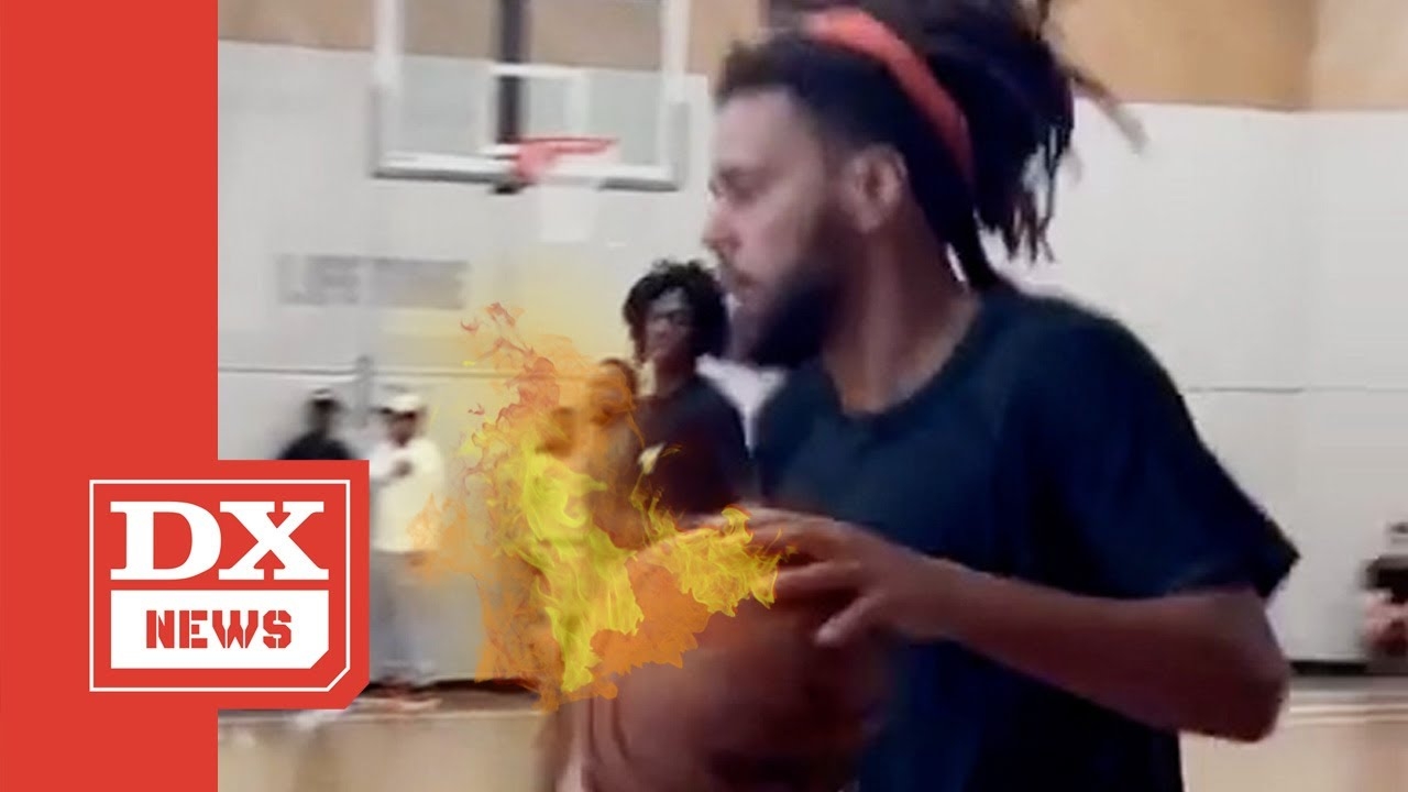 J. Cole Lights It Up In Basketball Scrimmage
