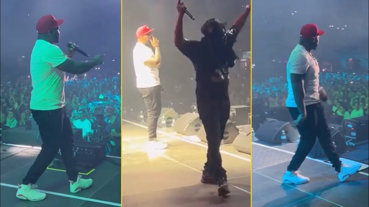 50 Cent Shout Outs Eminem And Dr.Dre During The Show In Austria In Front Of The 50k Fans