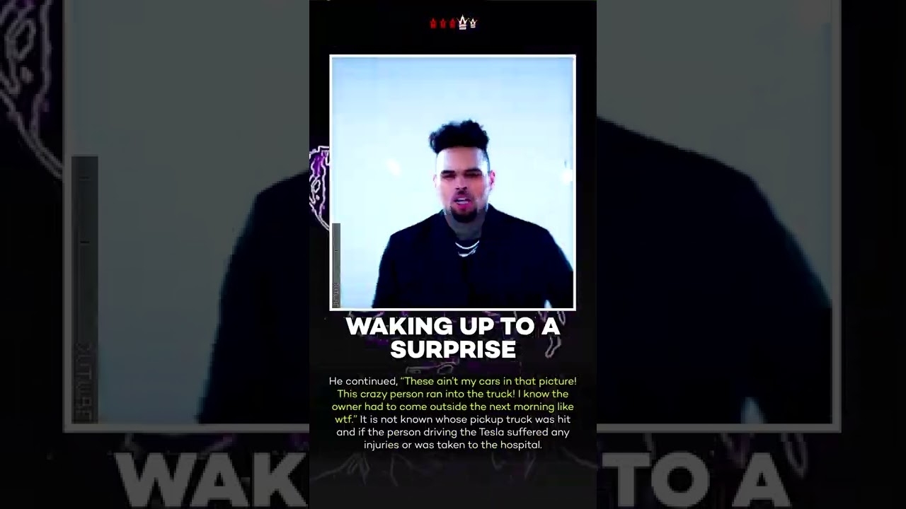 Chris Brown's Alleged 'Stalker' Causes Serious Car Crash Outside His House! #shorts
