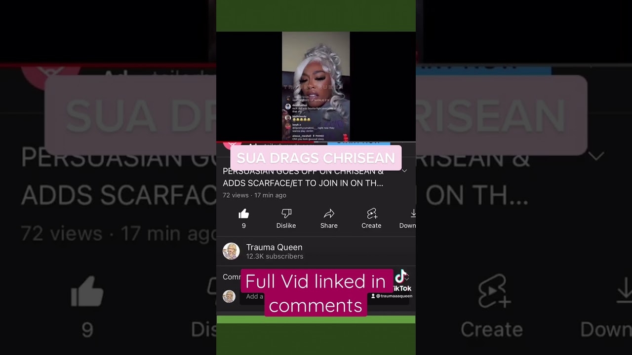 SUA GOES IN ON CHRISEAN WHEN SHOW & REUNION ALREADY OVER