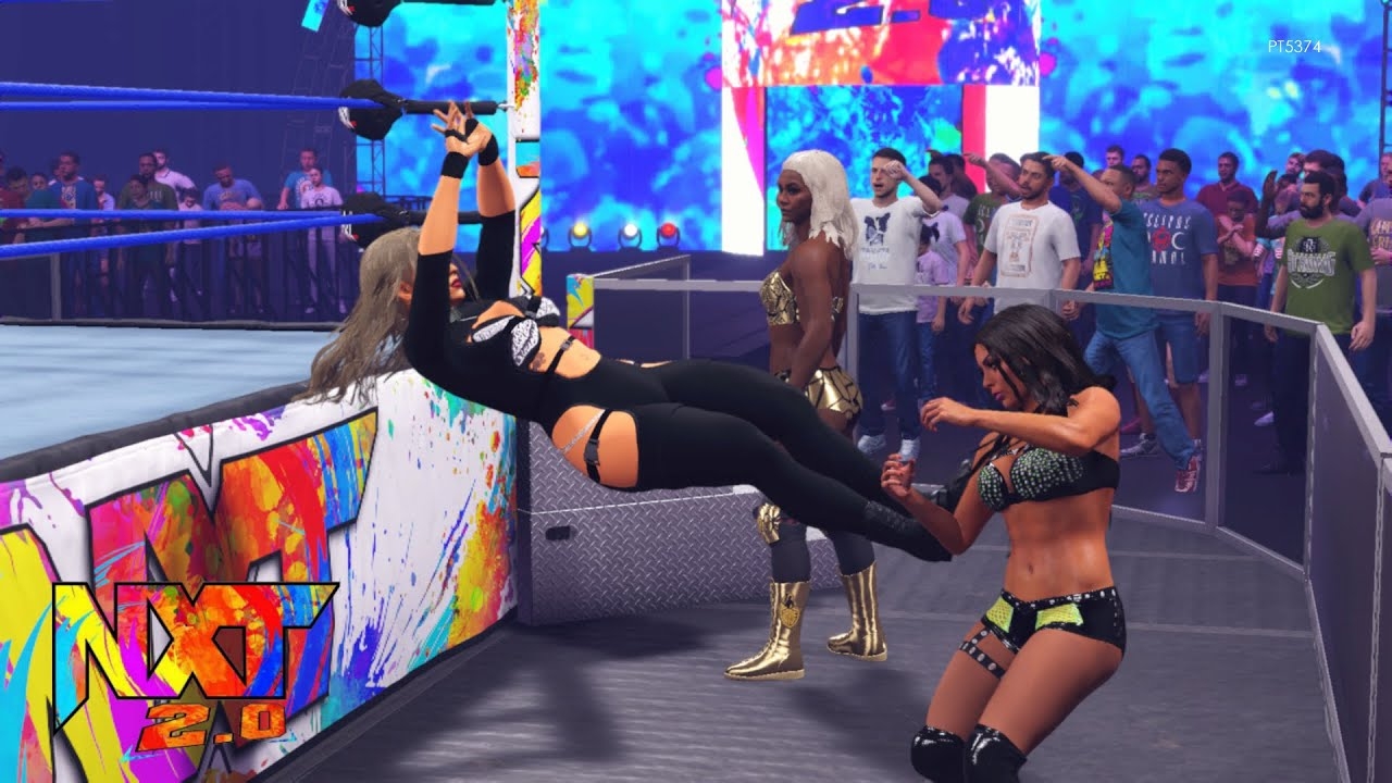 WWE 2K22 NIKKITA LYONS VS MANDY ROSE (JADE CARGILL AT RINGSIDE)