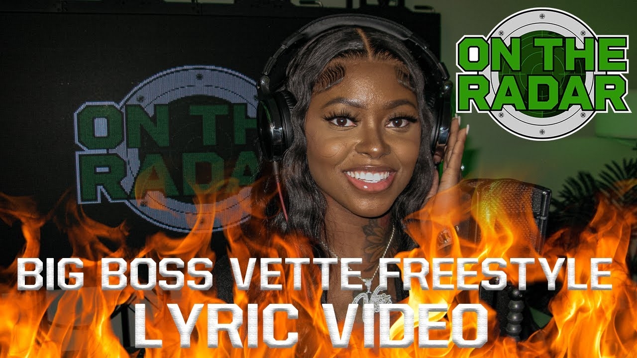 The Big Boss Vette "On The Radar" Freestyle (Beat: Crank Dat - Soulja Boy)(Lyric video by @Nate572)