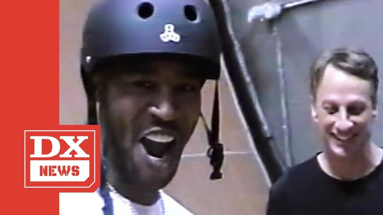 Kid Cudi Gets Skateboard Lessons From Tony Hawk