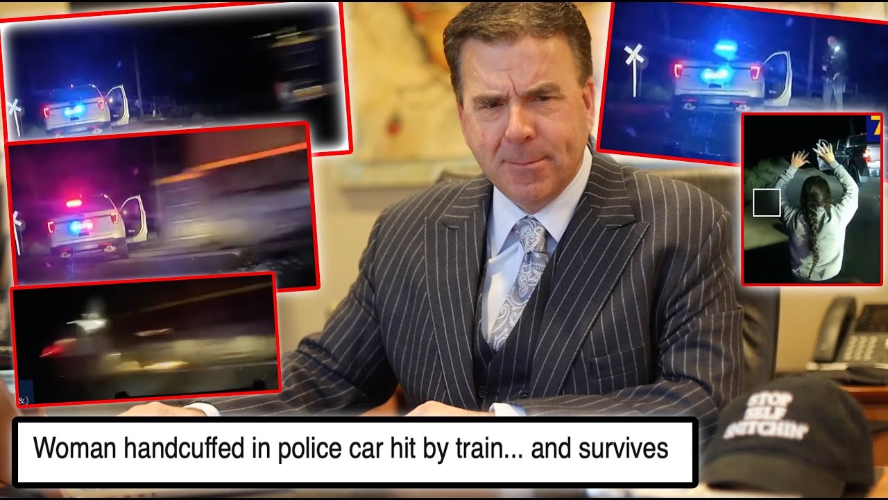 Criminal Lawyer Reacts to Train Hits Cop Car with Handcuffed Woman Inside