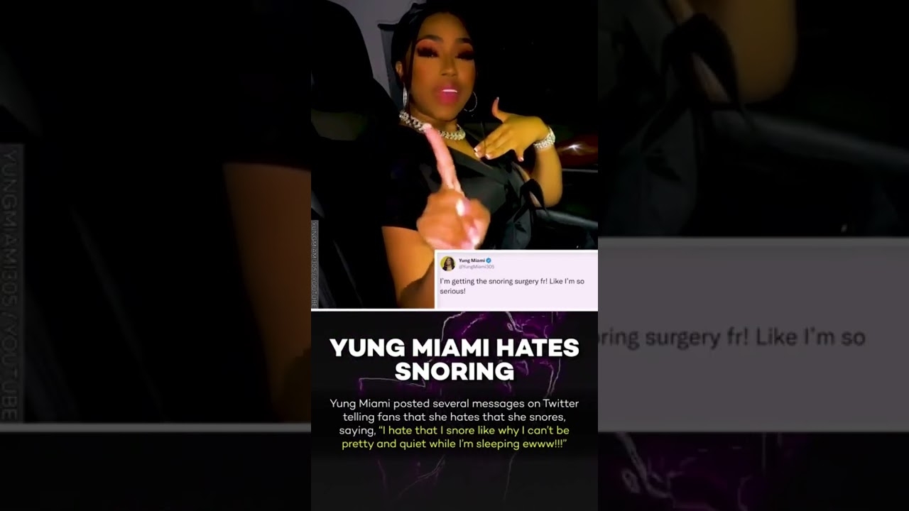 Yung Miami Says She's Getting Surgery To Fix Bad Sleeping Habit! #shorts