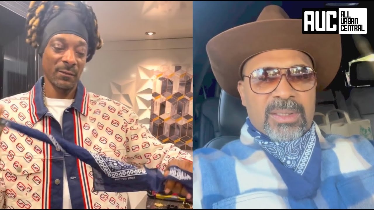 Snoop Dogg Teaches Mike Epps How To Fold A Bandana Like A Crip