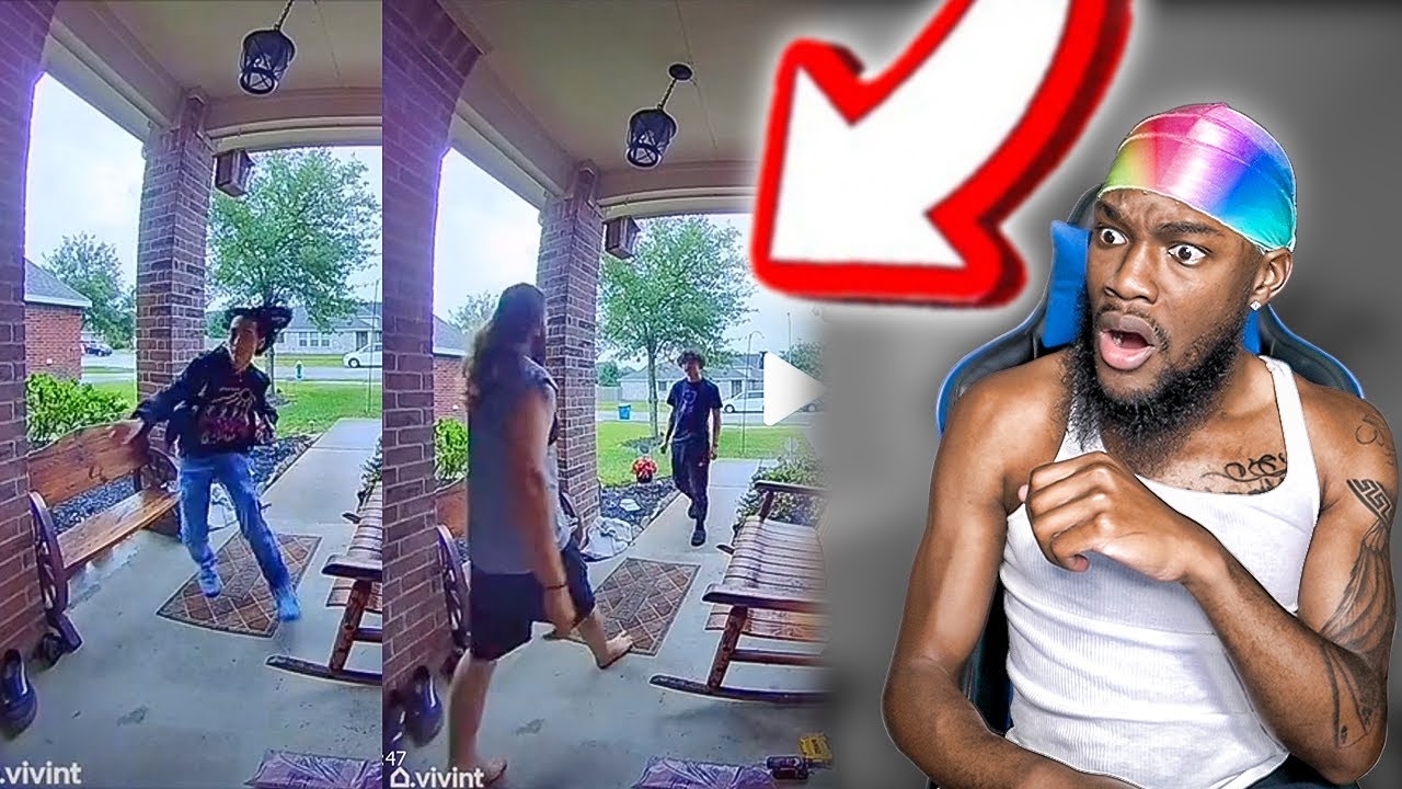 Bully Chases Kid Into Home & Instantly Regrets It