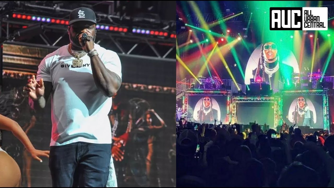 50 Cent Pays Tribute To Takeoff By Playing Bad And Boujee At Show