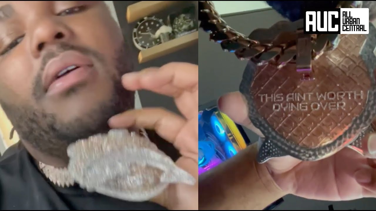 Tee Grizzley Engraves Warning Message On Back Of $1M Diamond Chain