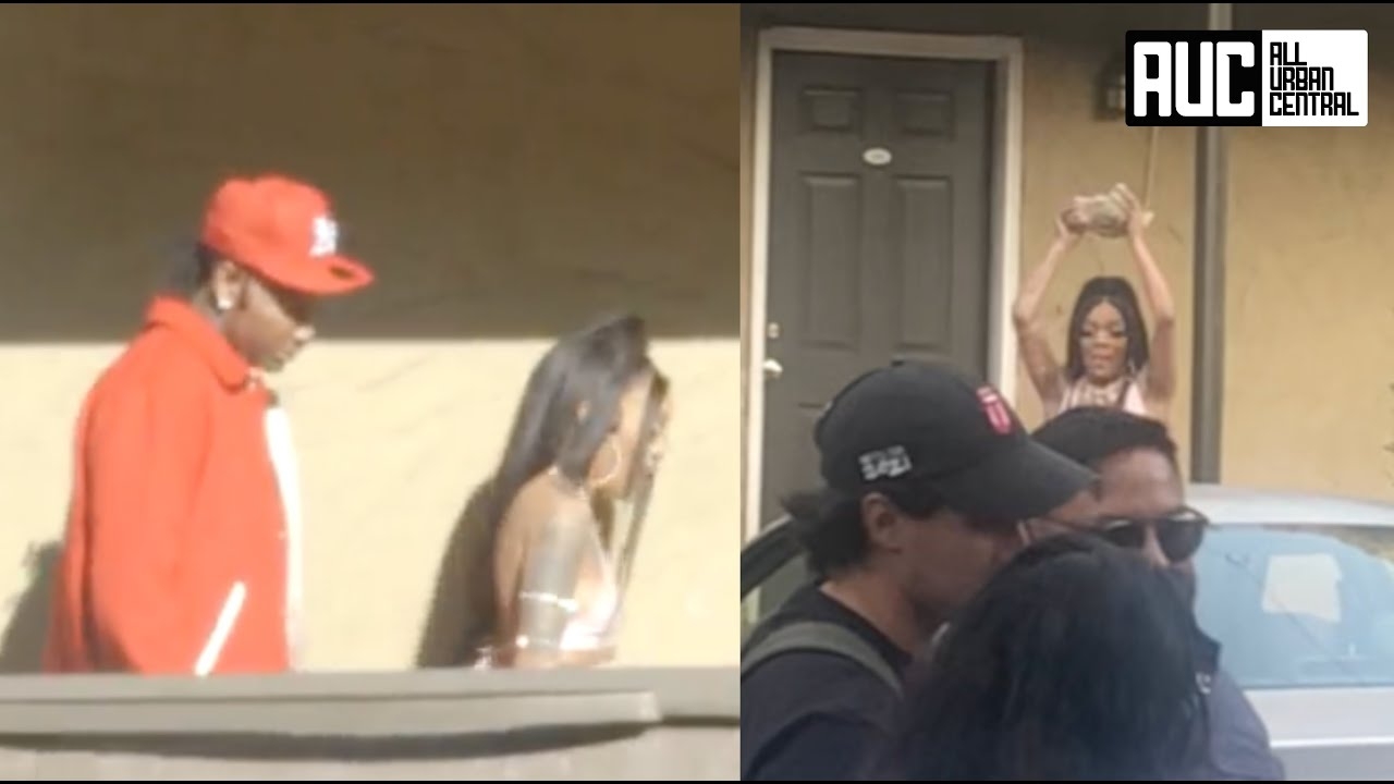 Glorilla Smashes Car Window After Moneybagg Yo Brings Her To The Projects