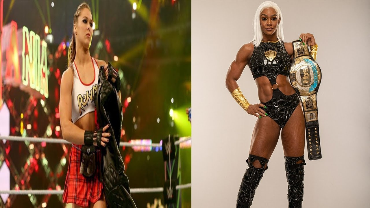 jade cargill vs. ronda rousey || wwe raw iron wormen's