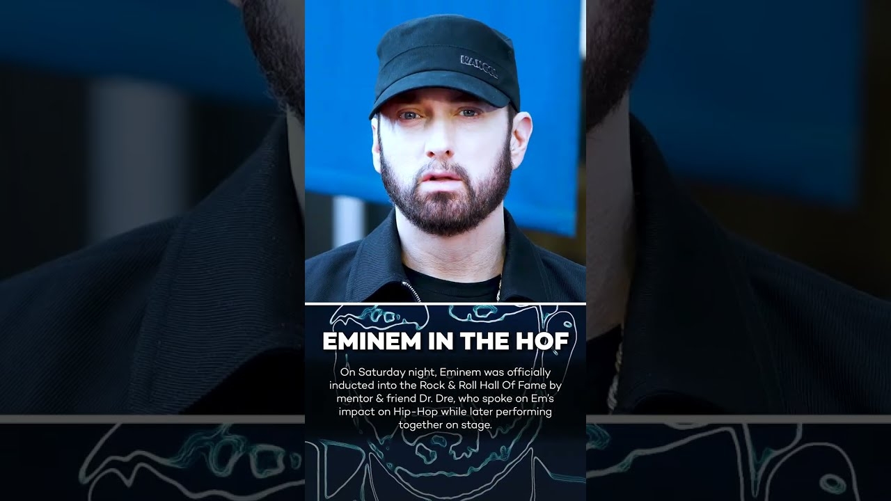 Dr. Dre Inducts Eminem Into the 2022 Rock & Roll Hall of Fame! #shorts