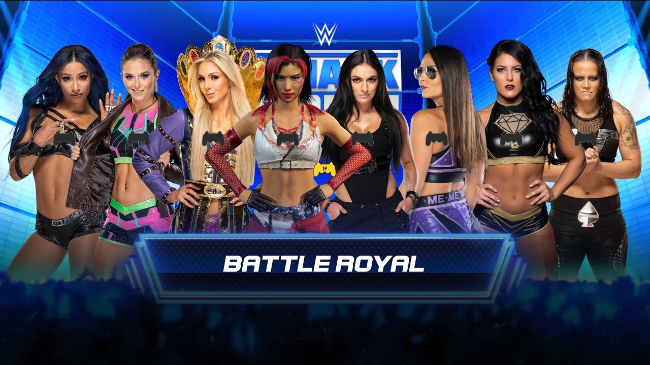 #wwe2k22 Drinsterverse! #smackdown Women's Battle Royal for right to face #jadecargill at #wwe Day1