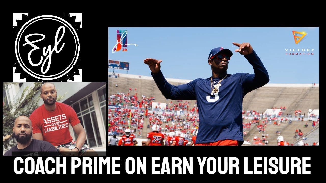 Deion Sanders appears on the Earn Your Leisure Podcast