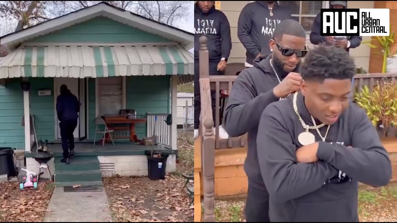 Gucci Mane Goes Back To His Old Trap House In Alabama Signs New Artist Off The Porch