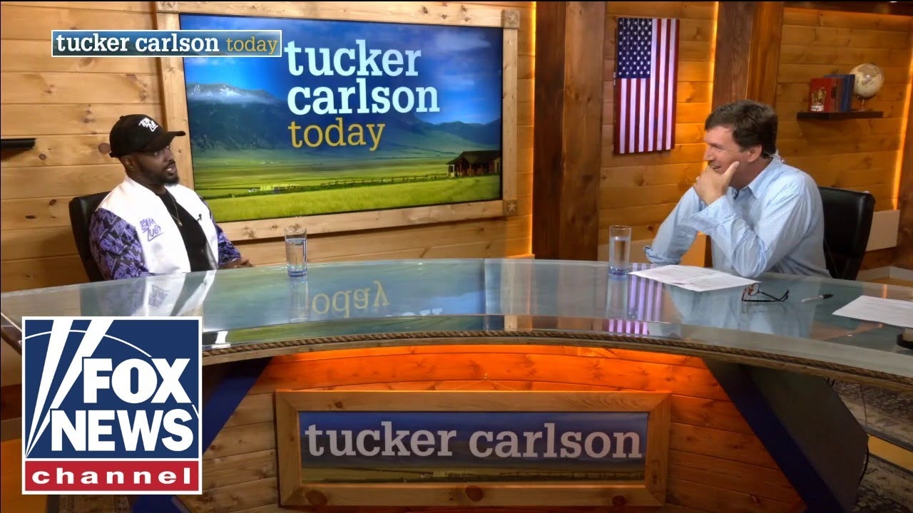 Tucker Carlson discusses American politics with British rapper Zuby