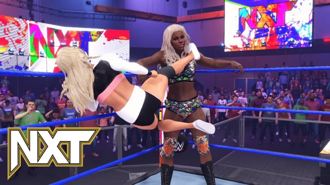 WWE 2K22 NXT WOMEN'S CHAMPIONSHIP MATCH JADE CARGILL VS SOL RUCA