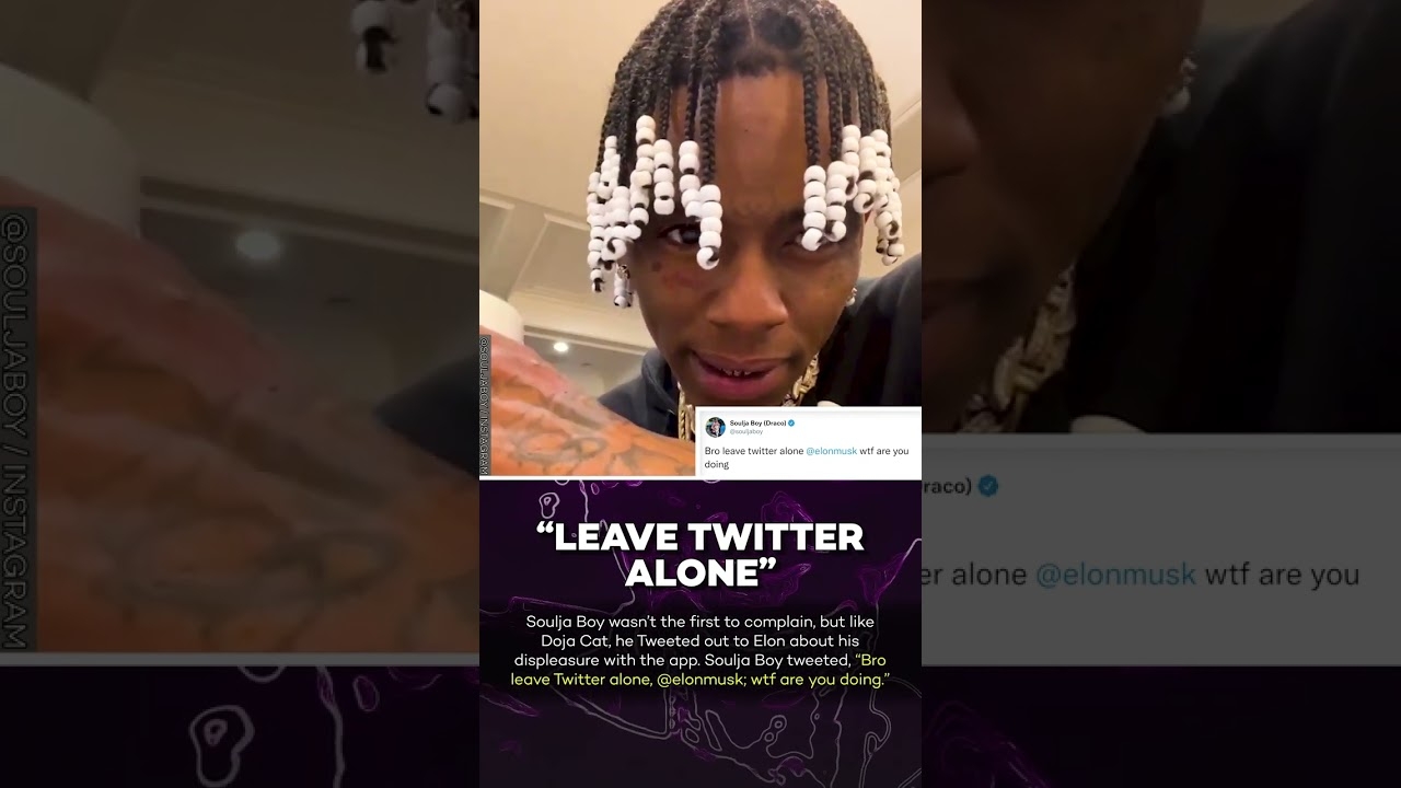 Soulja Boy Goes Off on Elon Musk for 'Destroying' Twitter! #shorts