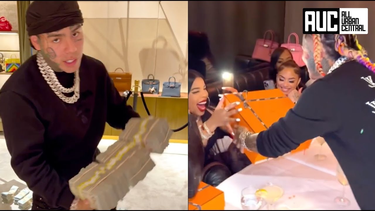 6ix9ine Back In NY Spends $1M On Birkin Bags For All The Top Only Fan Models