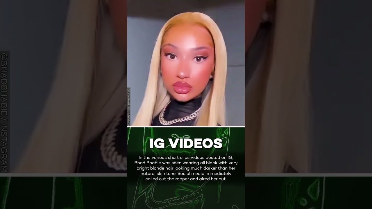 Bhad Bhabie Accused of 'Blackfishing' With New Look! #shorts