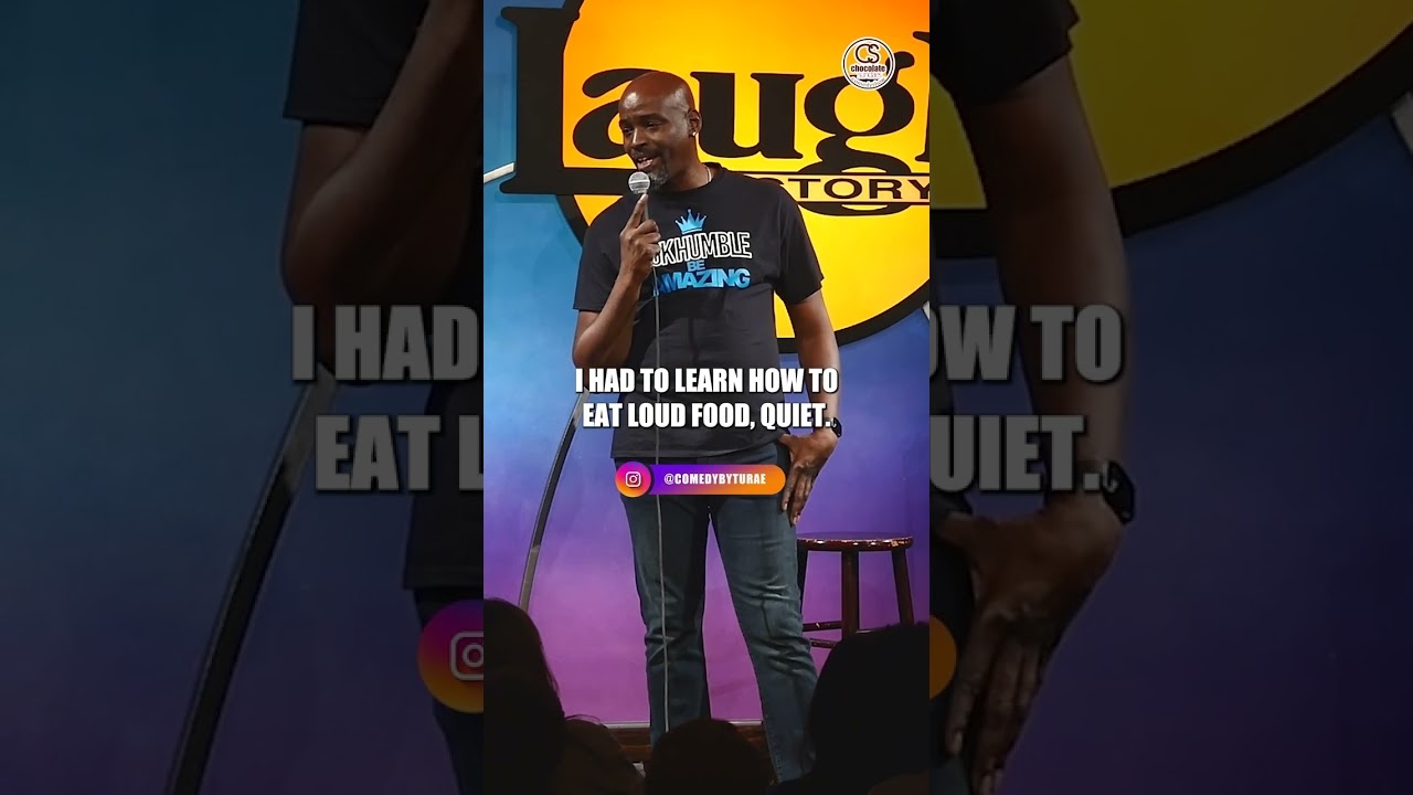 I Had to Eat Loud Food Quietly - Comedian Tu Rae #shorts