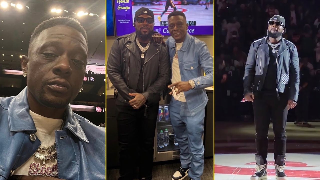 Boosie And Jeezy Linked Up At Hawks vs Celtics Game In Atlanta ‘We Need To Make New Collaboration’