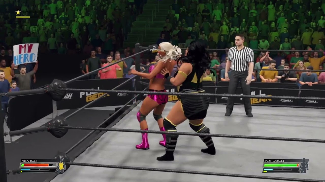 Jade Cargill vs Nyla Rose - AEW TBS Championship - AEW Full Gear 2022 - WWE 2K22 Gameplay (Xbox One)