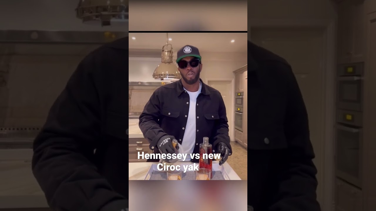 Diddy taste test Hennessey versus his new Ciroc Yak