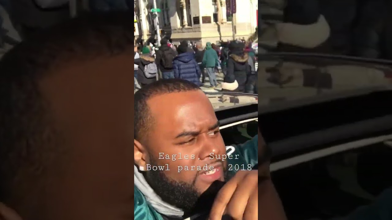 Unseen footage of me at the Philadelphia eagles Super Bowl parade, 2018