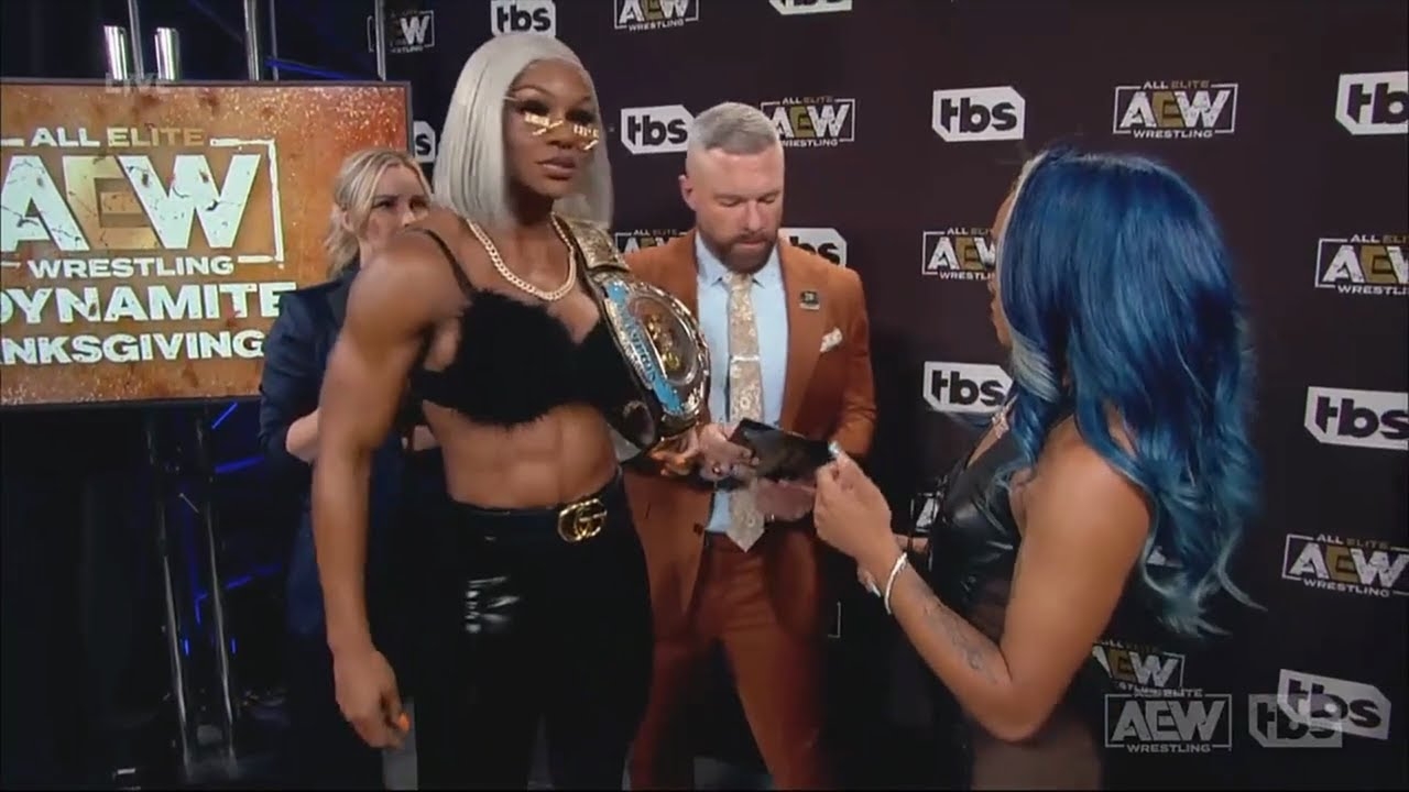 Jade Cargill Kicks Kiera Hogan Out of The Baddies on AEW Dynamite (Nov. 23, 2022)