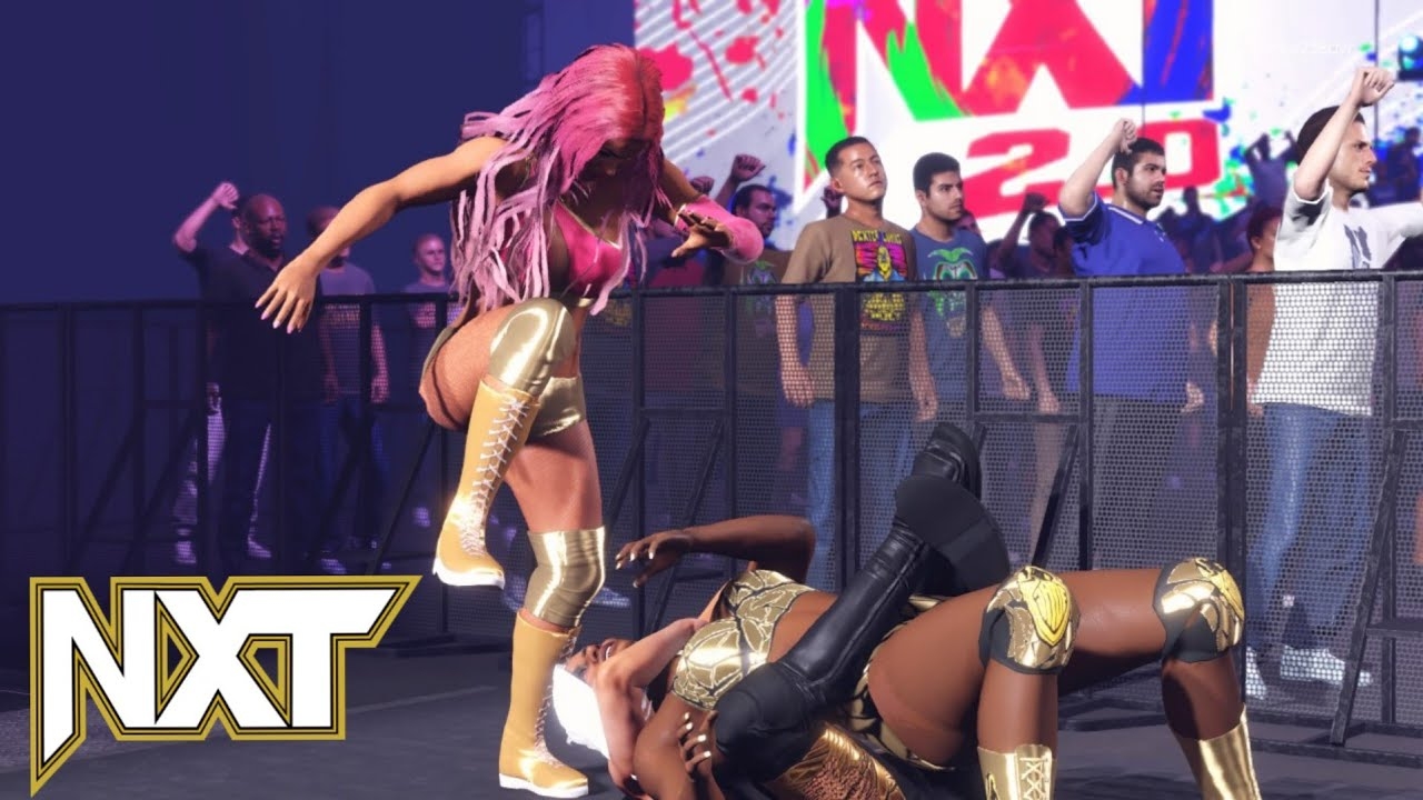 WWE 2K22 NXT SHAYNA BASZLER GETS BRUTALIZED AGAINST JADE CARGILL & SHAYNA BASZLER