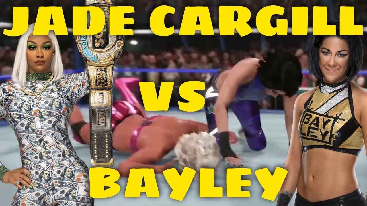 AEW's Jade Cargill DESTROYS Bayley in WWE2K22 #shorts