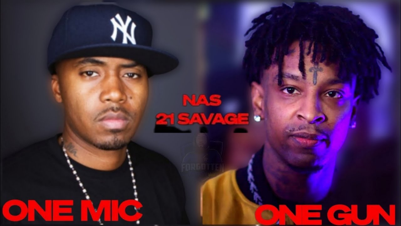 Nas & 21 Savage Drops "One Mic One Gun" Song After 21 Savage Calls Nas IRRELEVANT On Clubhouse