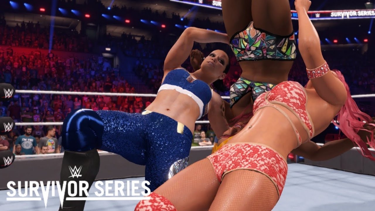 WWE 2K22 SURVIVOR SERIES TRIPLE THEART MATCH-EVA MARIE VS JADE CARGILL VS SHAYNA BASZLER