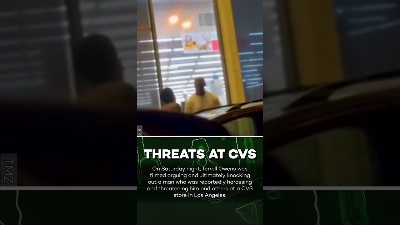 Terrell Owens Punches, Knocks Out Heckler Outside CVS! #shorts
