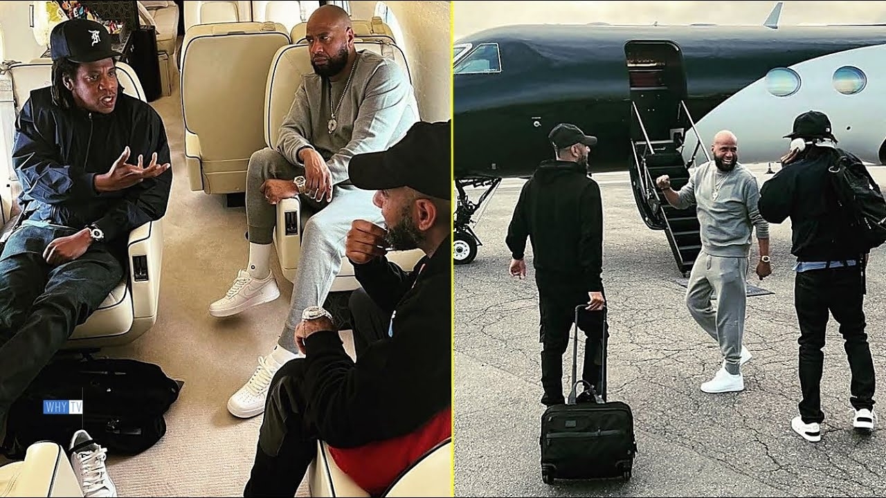 Jay-Z Reunited With Swizz Beatz In His Private Jet And Having Conversation About Future Plans