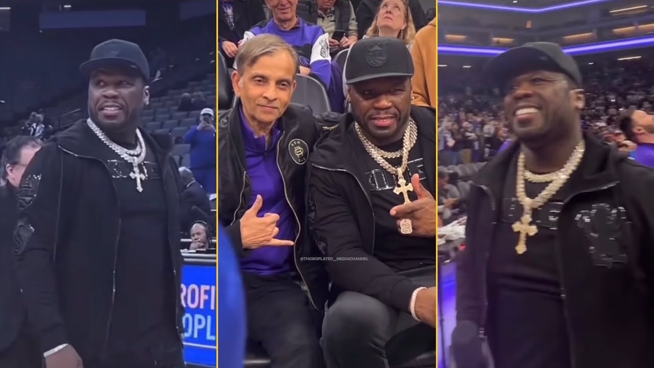 50 Cent Attends Sacramento Kings Game And Lights The Beam With Malik Monk After Victory Over Indiana