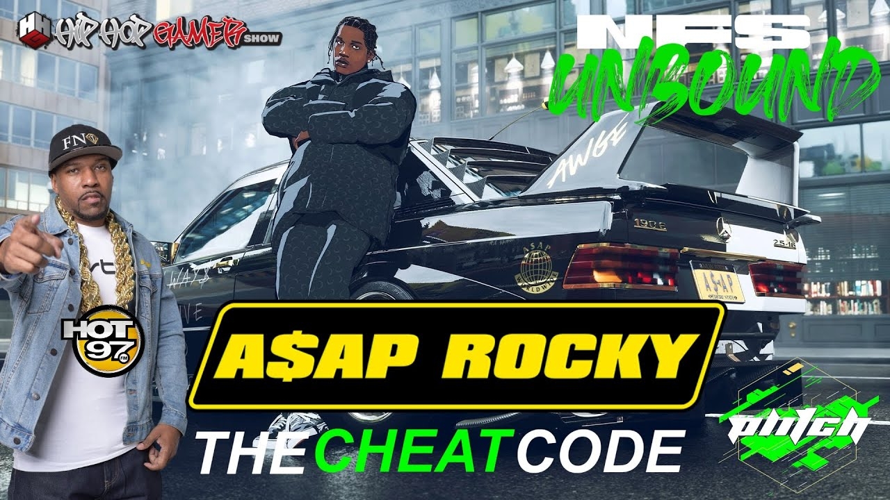 ASAP ROCKY DEBUTS IN NEED FOR SPEED UNBOUND CHECK IT OUT | HipHopGamer #TheCheatCode