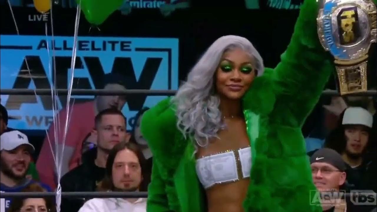 Jade Cargill AEW promo celebration with the Baddies.