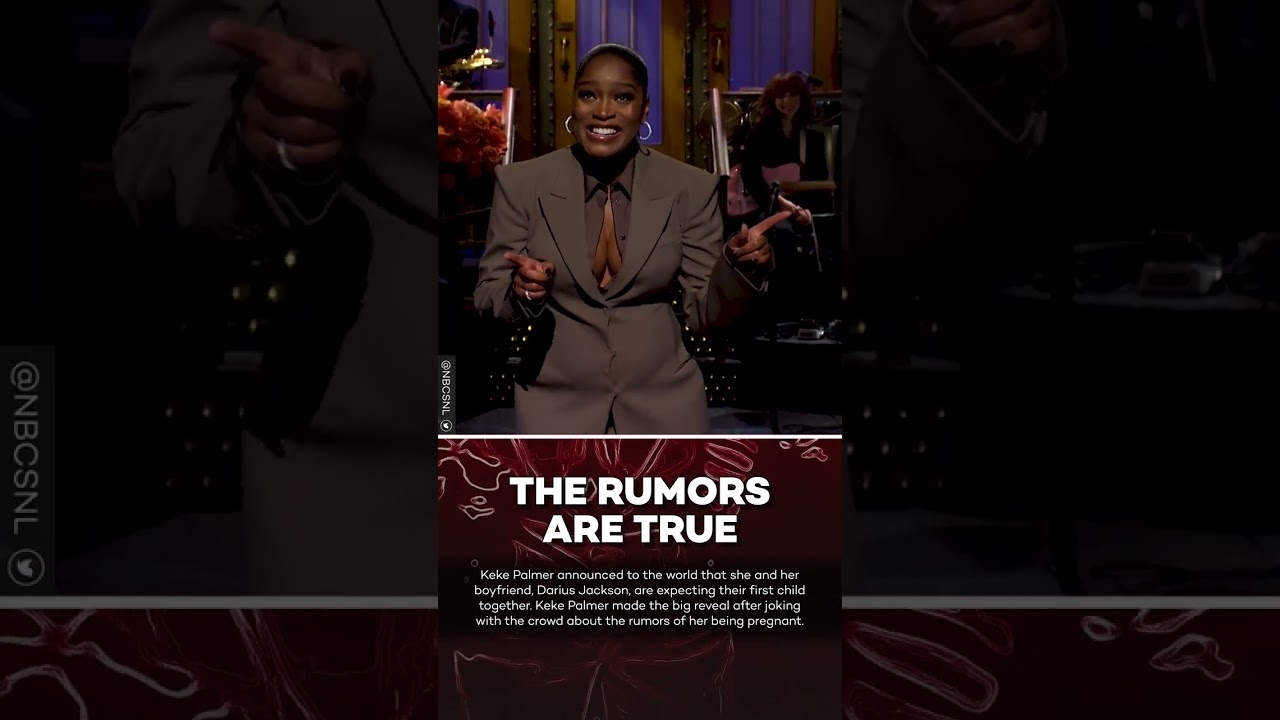 Keke Palmer Confirms She's Pregnant While Hosting 'SNL' #shorts