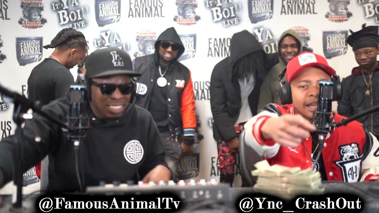 Memphis Rapper YNC CrashOut Stops by Drops Hot Freestyle on Famous Animal Tv